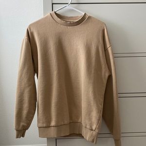 ASOS tan / caramel crew neck sweatshirt